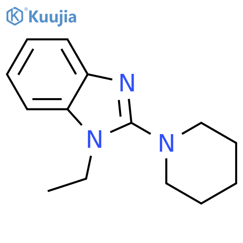 1H-Benzimidazole, 1-ethyl-2-(1-piperidinyl)- structure