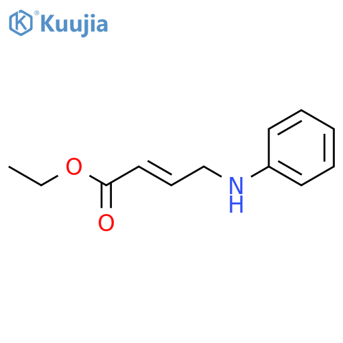 2-BUTENOIC ACID, 4-(PHENYLAMINO)-, ETHYL ESTER structure