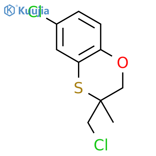 6-Chloro-3-(chloromethyl)-3-methyl-2,3-dihydro-1,4-benzoxathiine structure