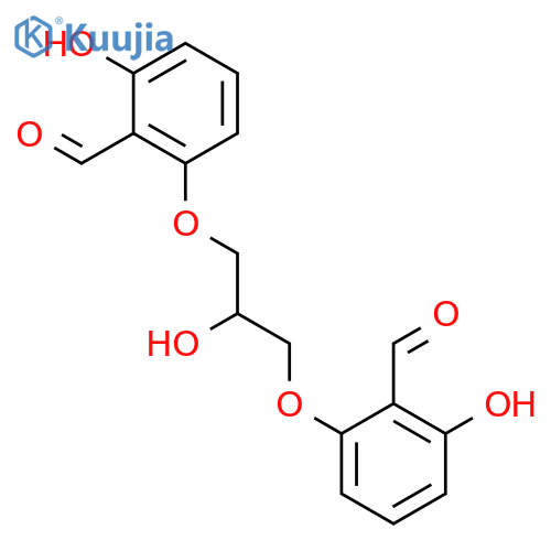 Benzaldehyde, 2,2'-[(2-hydroxy-1,3-propanediyl)bis(oxy)]bis[6-hydroxy- structure