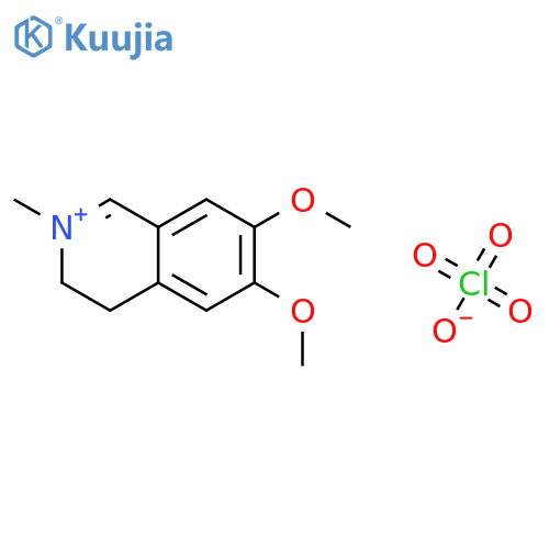 Isoquinolinium, 3,4-dihydro-6,7-dimethoxy-2-methyl-, perchlorate structure