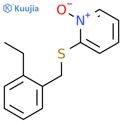 PYRIDINE, 2-[[(2-ETHYLPHENYL)METHYL]THIO]-, 1-OXIDE structure