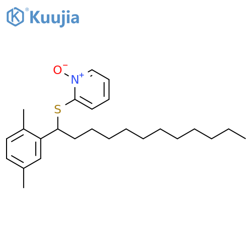 Pyridine, 2-[[1-(2,5-dimethylphenyl)dodecyl]thio]-, 1-oxide structure