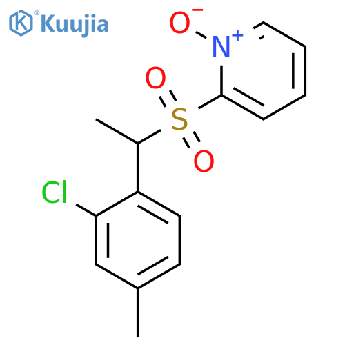 Pyridine, 2-[[1-(2-chloro-4-methylphenyl)ethyl]sulfonyl]-, 1-oxide structure