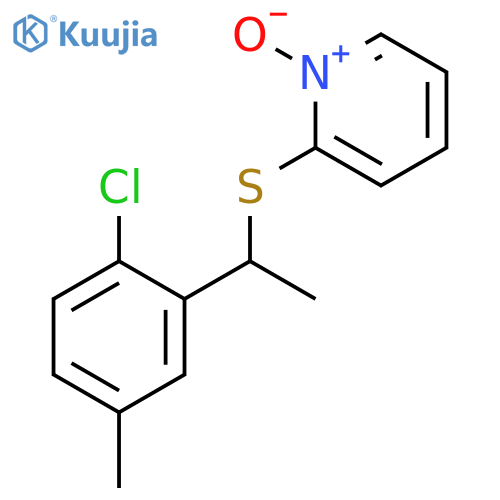 Pyridine, 2-[[1-(2-chloro-5-methylphenyl)ethyl]thio]-, 1-oxide structure