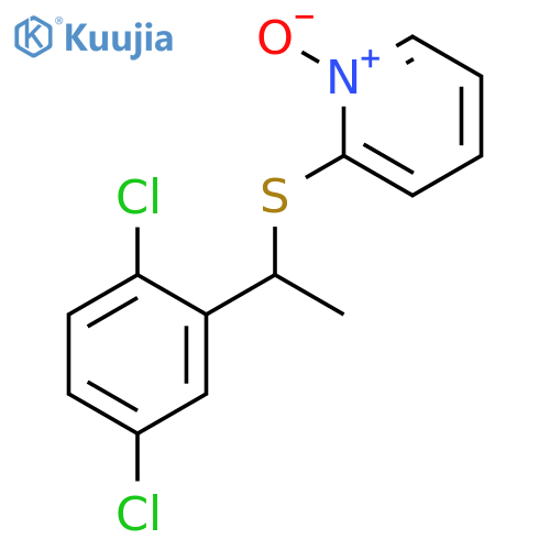 PYRIDINE, 2-[[1-(2,5-DICHLOROPHENYL)ETHYL]THIO]-, 1-OXIDE structure