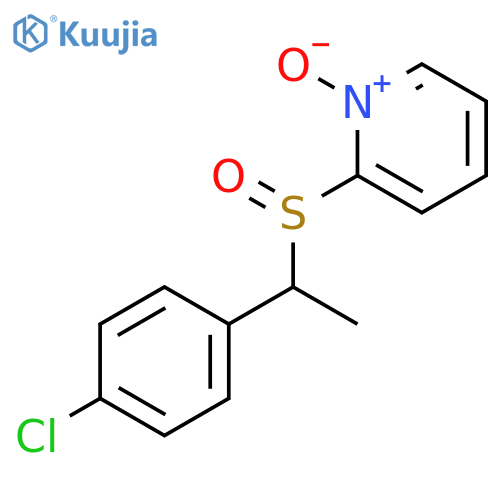 Pyridine, 2-[[1-(4-chlorophenyl)ethyl]sulfinyl]-, 1-oxide structure