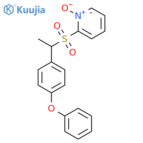 Pyridine, 2-[[1-(4-phenoxyphenyl)ethyl]sulfonyl]-, 1-oxide structure