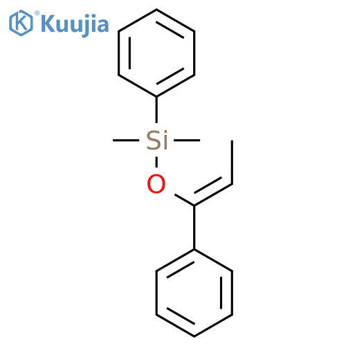 Silane, dimethylphenyl[[(1Z)-1-phenyl-1-propenyl]oxy]- structure