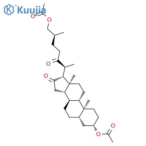 Cholestane-16,22-dione, 3,26-bis(acetyloxy)-, (3b,5a,25S)- structure