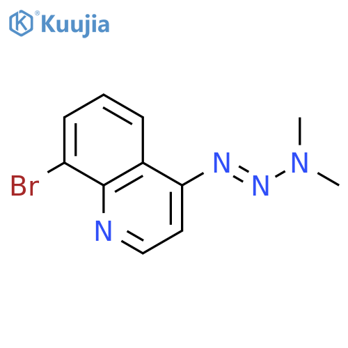 Quinoline,8-bromo-4-(3,3-dimethyl-1-triazen-1-yl)- structure