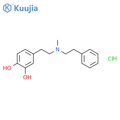 1,2-BENZENEDIOL, 4-[2-[METHYL(2-PHENYLETHYL)AMINO]ETHYL]-, HYDROCHLORIDE structure