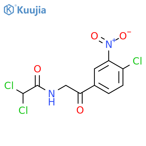 ACETAMIDE, 2,2-DICHLORO-N-[2-(4-CHLORO-3-NITROPHENYL)-2-OXOETHYL]- structure