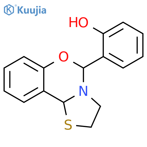 Phenol, 2-(2,3-dihydro-5H,10bH-thiazolo[3,2-c][1,3]benzoxazin-5-yl)- structure