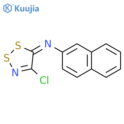 2-Naphthalenamine, N-(4-chloro-5H-1,2,3-dithiazol-5-ylidene)- structure