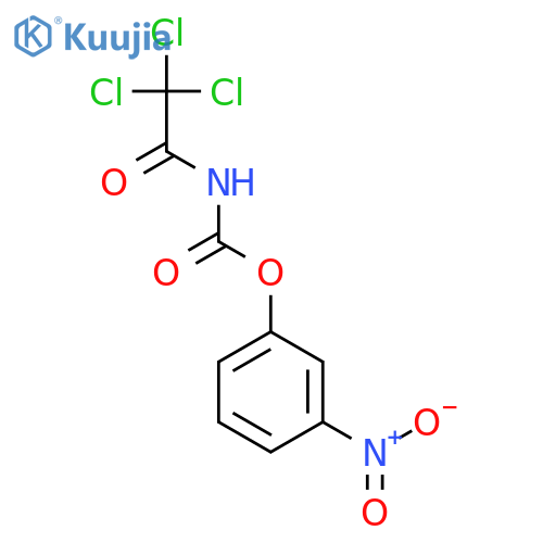 CARBAMIC ACID, (TRICHLOROACETYL)-, 3-NITROPHENYL ESTER structure