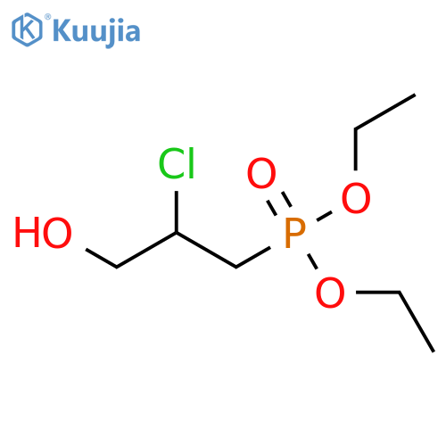 Phosphonic acid, (2-chloro-3-hydroxypropyl)-, diethyl ester structure