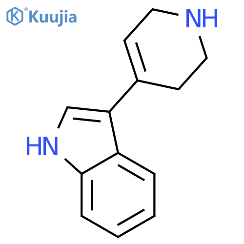 3-(1,2,3,6-Tetrahydropyridin-4-yl)-1H-indole structure