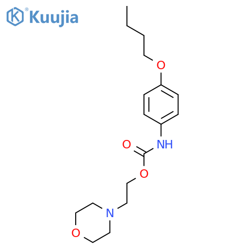 Carbamic acid, (4-butoxyphenyl)-, 2-(4-morpholinyl)ethyl ester structure