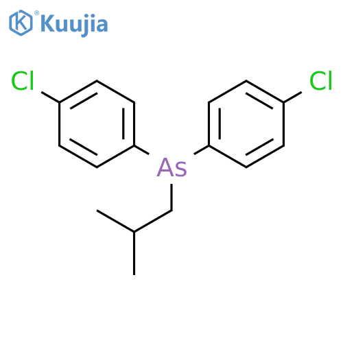 Arsine, bis(4-chlorophenyl)(2-methylpropyl)- structure