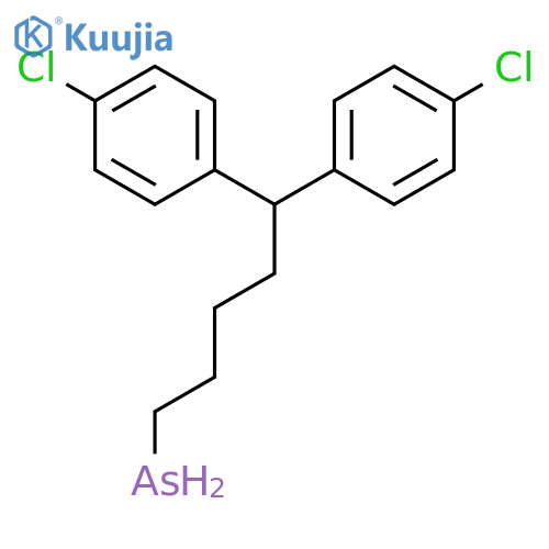 ARSINE, BIS(4-CHLOROPHENYL)PENTYL- structure