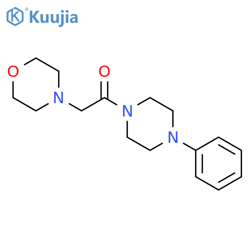 PIPERAZINE, 1-(4-MORPHOLINYLACETYL)-4-PHENYL- structure