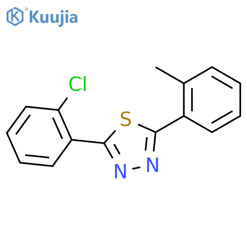 1,3,4-Thiadiazole, 2-(2-chlorophenyl)-5-(2-methylphenyl)- structure
