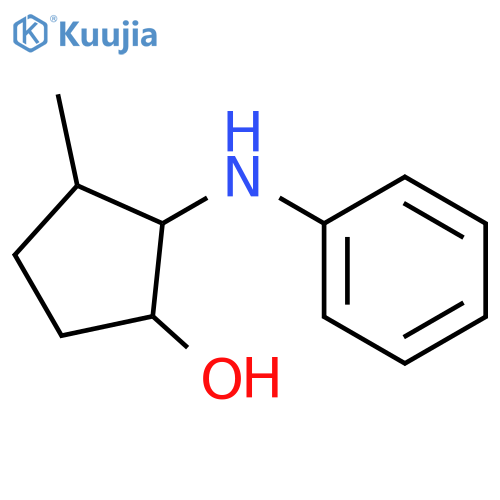 CYCLOPENTANOL, 3-METHYL-2-(PHENYLAMINO)- structure