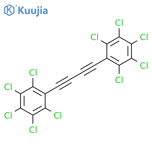 BENZENE, 1,1'-(1,3-BUTADIYNE-1,4-DIYL)BIS[2,3,4,5,6-PENTACHLORO- structure