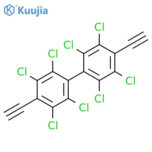 1,1'-Biphenyl, 2,2',3,3',5,5',6,6'-octachloro-4,4'-diethynyl- structure
