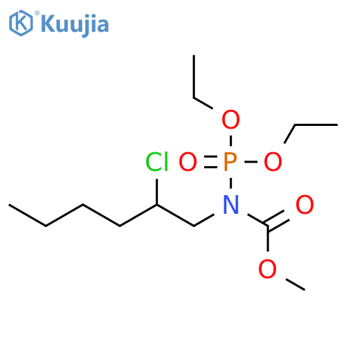 CARBAMIC ACID, (2-CHLOROHEXYL)(DIETHOXYPHOSPHINYL)-, METHYL ESTER structure