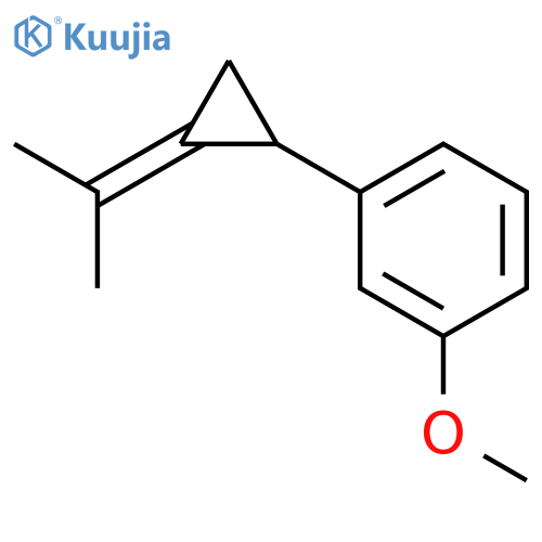 Benzene, 1-methoxy-3-[(1-methylethylidene)cyclopropyl]- structure
