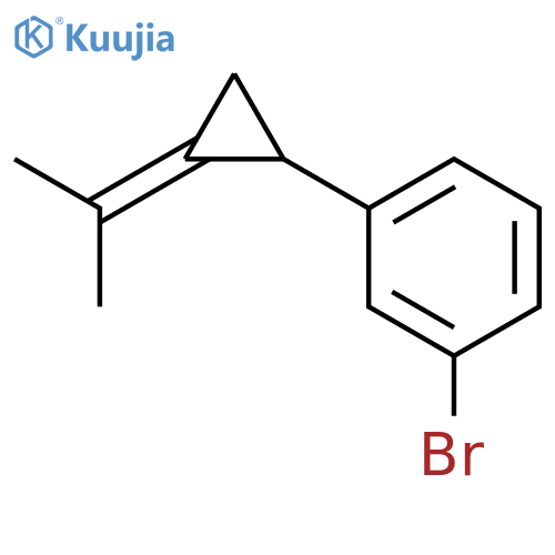 Benzene, 1-bromo-3-[(1-methylethylidene)cyclopropyl]- structure