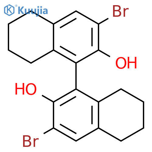 (R)-3,3'-Dibromo-5,5',6,6',7,7',8,8'-octahydro-1,1'-binaphthalene-2,2'-diol structure