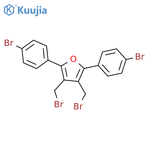 Furan, 3,4-bis(bromomethyl)-2,5-bis(4-bromophenyl)- structure