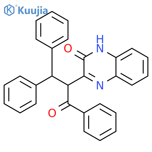 2(1H)-Quinoxalinone, 3-(1-benzoyl-2,2-diphenylethyl)- structure