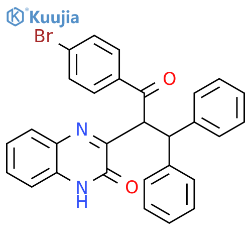 2(1H)-QUINOXALINONE, 3-[1-(4-BROMOBENZOYL)-2,2-DIPHENYLETHYL]- structure