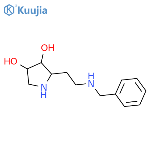 3,4-Pyrrolidinediol, 2-[2-[(phenylmethyl)amino]ethyl]-, (2R,3S,4R)- structure