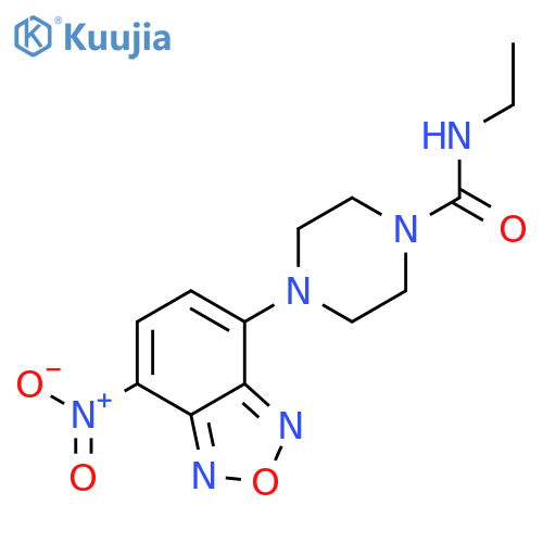 1-Piperazinecarboxamide, N-ethyl-4-(7-nitro-2,1,3-benzoxadiazol-4-yl)- structure