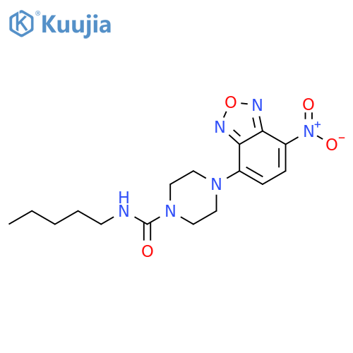 1-Piperazinecarboxamide,4-(7-nitro-2,1,3-benzoxadiazol-4-yl)-N-pentyl- structure