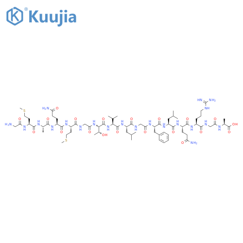 L-Alanine,glycyl-L-methionyl-L-alanyl-L-glutaminyl-L-methionylglycyl-L-threonyl-L-valyl-L-leucylglycyl-L-phenylalanyl-L-leucyl-L-glutaminyl-L-arginylglycyl- structure