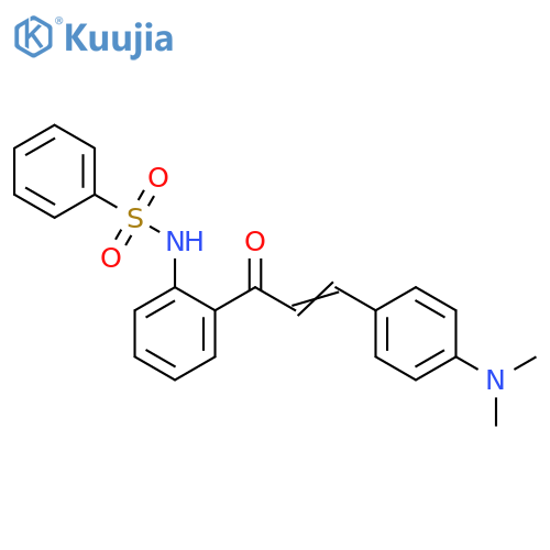 Benzenesulfonamide,N-[2-[3-[4-(dimethylamino)phenyl]-1-oxo-2-propenyl]phenyl]- structure