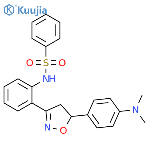 Benzenesulfonamide,N-[2-[5-[4-(dimethylamino)phenyl]-4,5-dihydro-3-isoxazolyl]phenyl]- structure