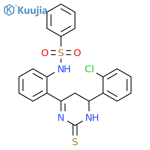 Benzenesulfonamide,N-[2-[6-(2-chlorophenyl)-1,2,5,6-tetrahydro-2-thioxo-4-pyrimidinyl]phenyl]- structure