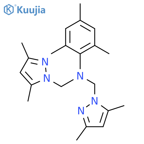 1H-Pyrazole-1-methanamine,N-[(3,5-dimethyl-1H-pyrazol-1-yl)methyl]-3,5-dimethyl-N-(2,4,6-trimethylphenyl)- structure