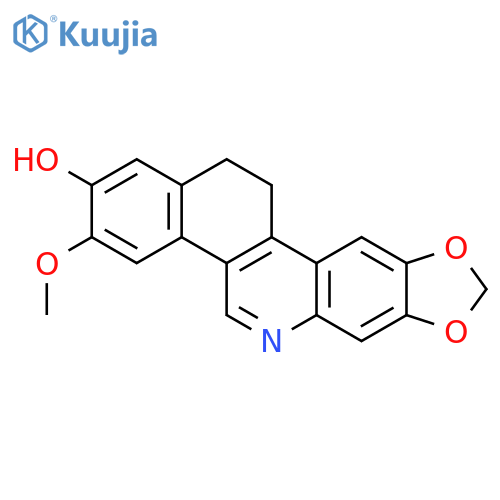Benzo[i][1,3]dioxolo[4,5-b]phenanthridin-2-ol, 12,13-dihydro-3-methoxy- structure