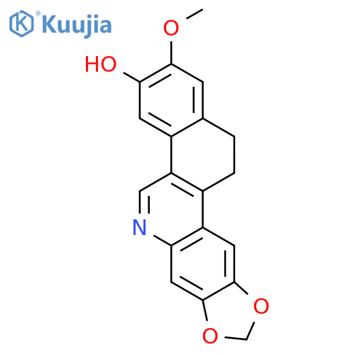 BENZO[I][1,3]DIOXOLO[4,5-B]PHENANTHRIDIN-3-OL, 12,13-DIHYDRO-2-METHOXY- structure