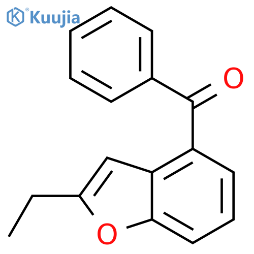 Methanone, (2-ethyl-4-benzofuranyl)phenyl- structure