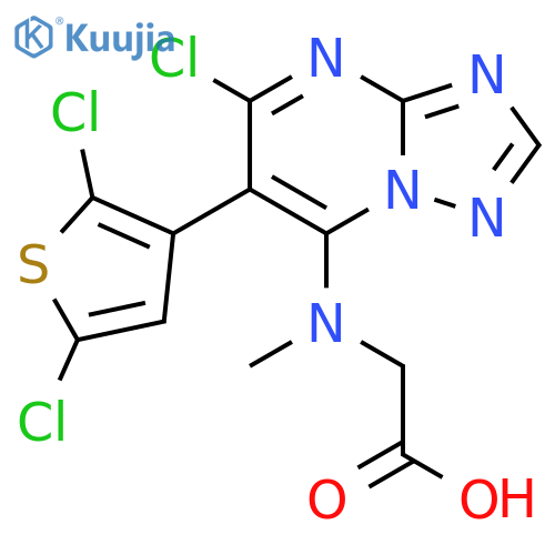 Glycine,N-[5-chloro-6-(2,5-dichloro-3-thienyl)[1,2,4]triazolo[1,5-a]pyrimidin-7-yl]-N-methyl- structure