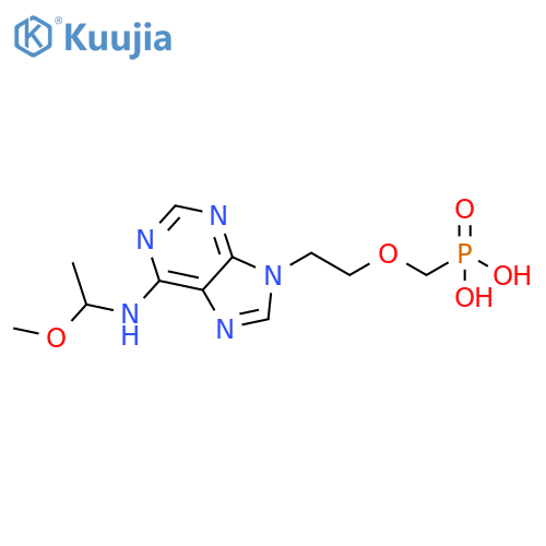 Phosphonic acid,[[2-[6-[(1-methoxyethyl)amino]-9H-purin-9-yl]ethoxy]methyl]- structure